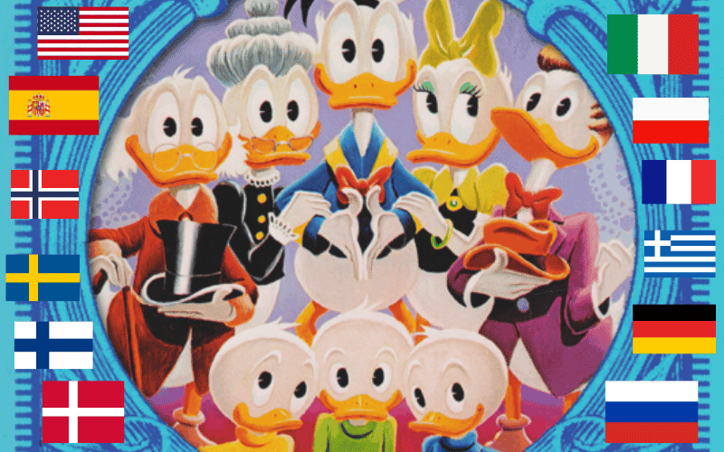 Die Ducks in anderen Sprachen - secondcomic