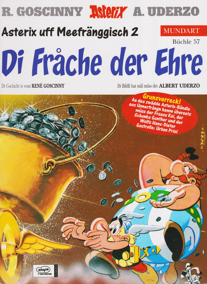 Asterix Mundart 57: Di Frache der Ehre (Unterfränkische Mundart) - secondcomic