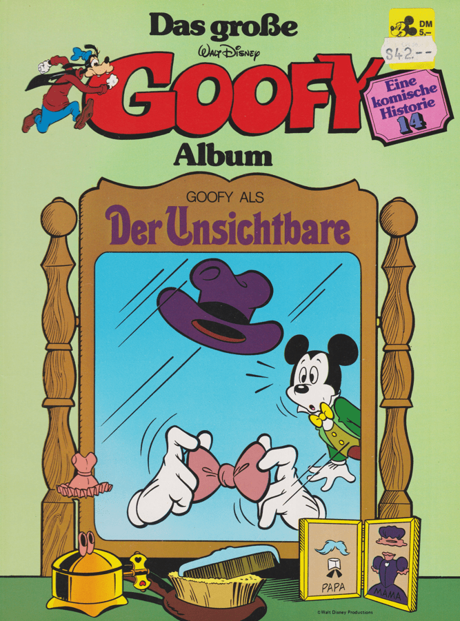 Das große Goofy Album 14: Goofy als Der Unsichtbare - secondcomic