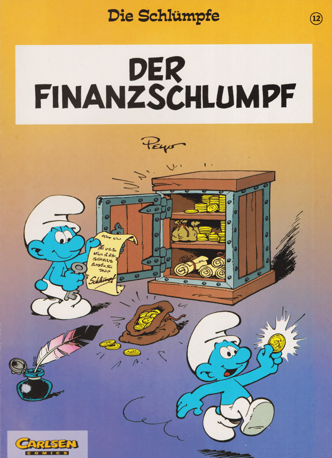 Die Schlümpfe Band 12: Der Finanzschlumpf (Carlsen, 1996 - 2001) - secondcomic