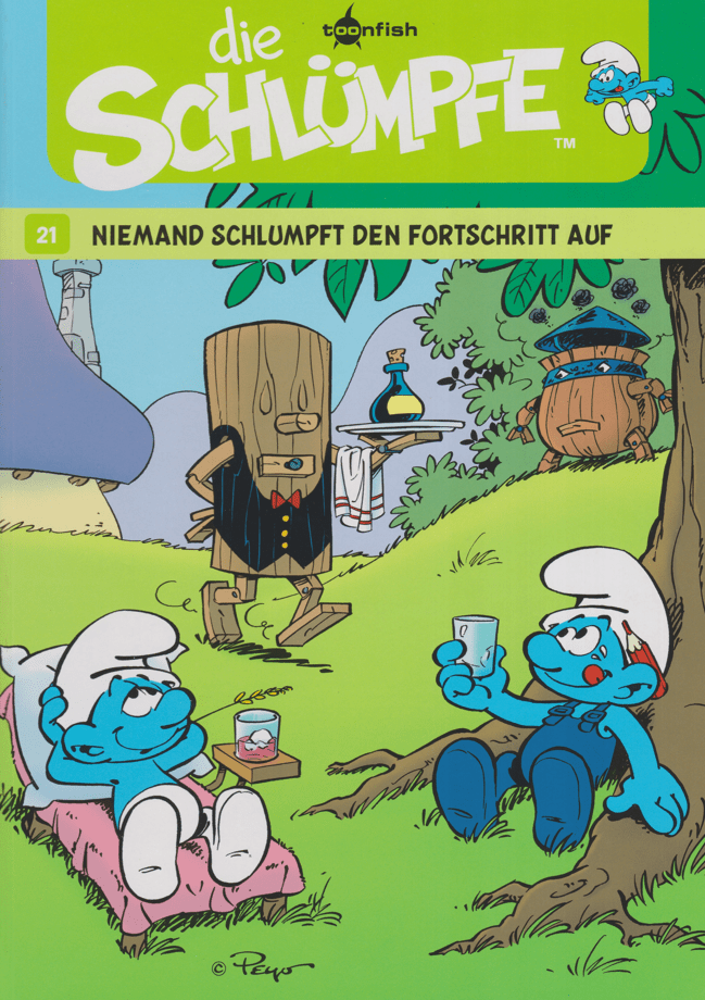 Die Schlümpfe Band 21: Niemand schlumpft den Fortschritt auf (Toonfish, 2011 - ...) - secondcomic