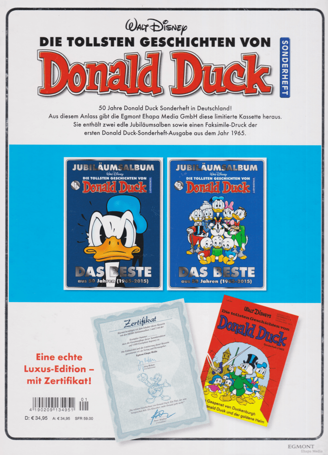 Die tollsten Geschichten von Donald Duck Jubiläumsalben 50 Jahre - secondcomic