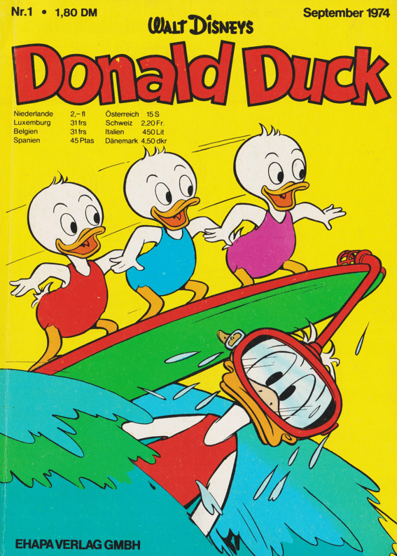 Donald Duck 1 Testausgabe 1974 - secondcomic