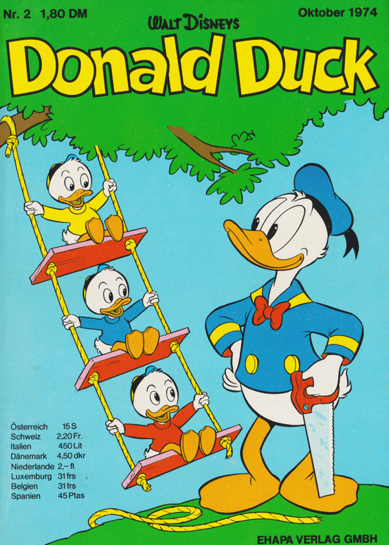 Donald Duck 2 Testausgabe 1974 - secondcomic