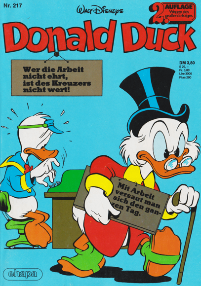 Donald Duck 217 2. Auflage - secondcomic