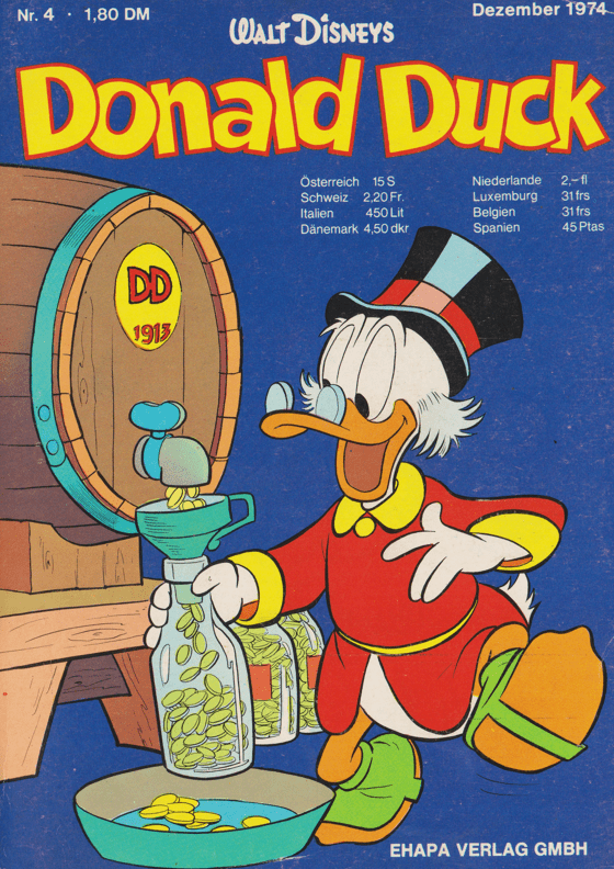 Donald Duck 4 Testausgabe 1974 - secondcomic