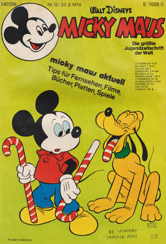 Micky Maus 1974: Heft 12 - secondcomic