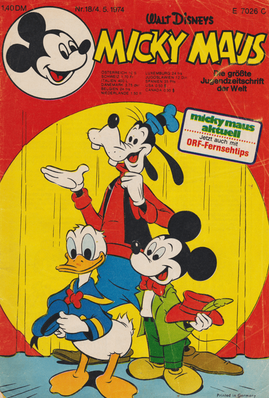 Micky Maus 1974: Heft 18 - secondcomic