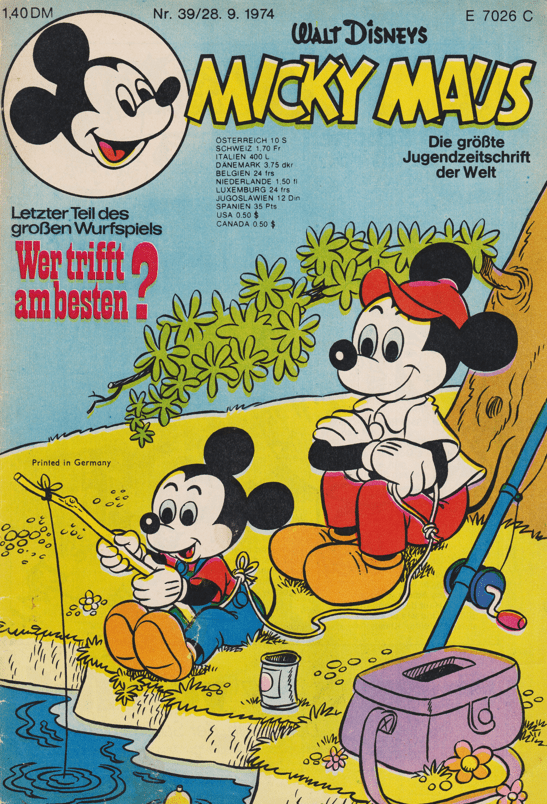 Micky Maus 1974: Heft 39 - secondcomic