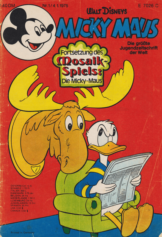 Micky Maus 1975: Heft 1 - secondcomic