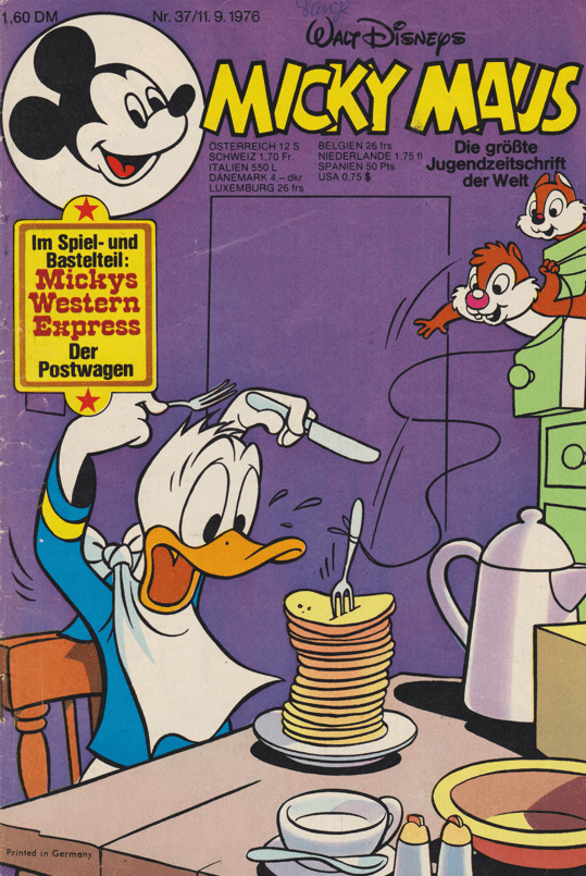 Micky Maus 1976: Heft 37 - secondcomic