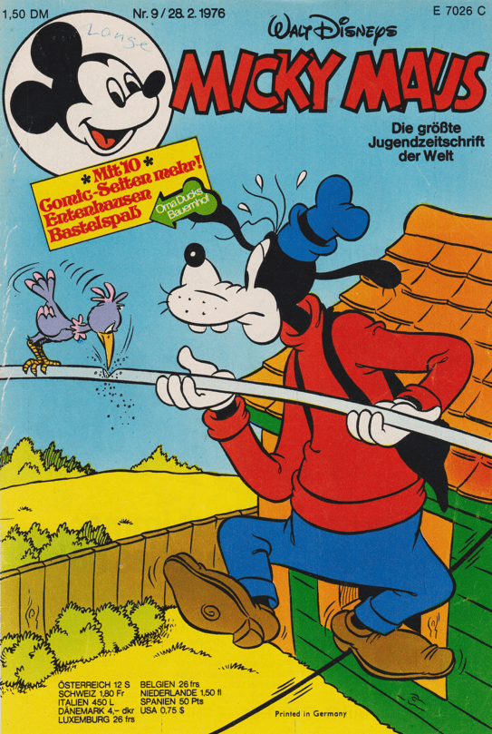 Micky Maus 1976: Heft 9 - secondcomic