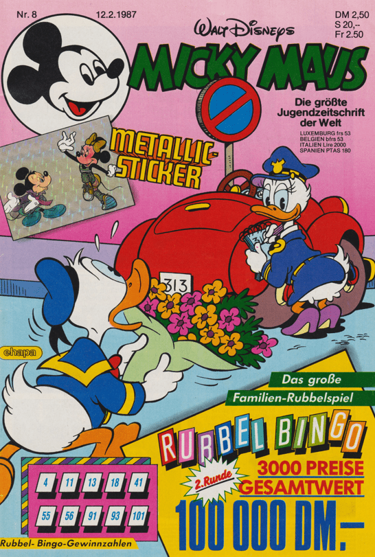 Micky Maus 1987: Heft 8 - secondcomic