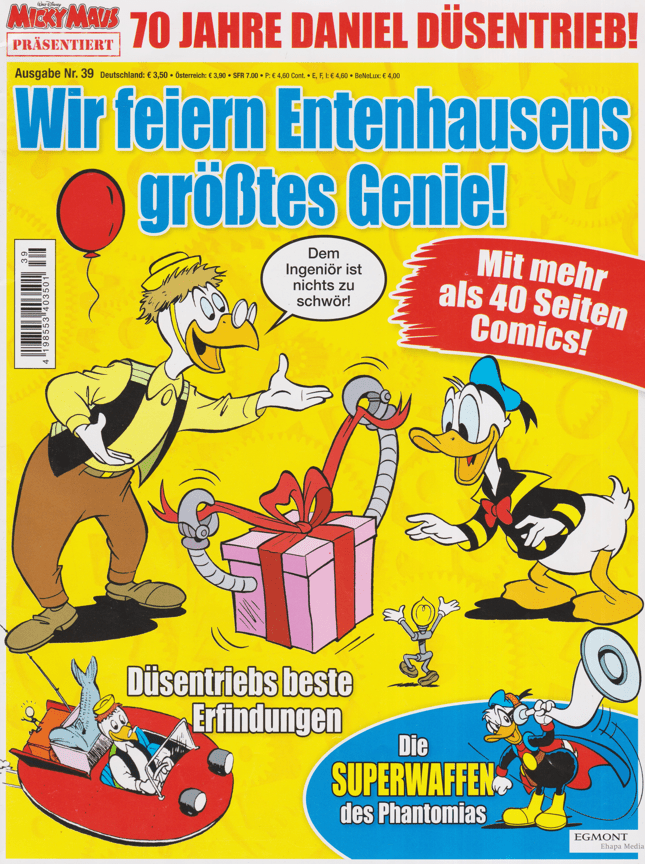 Micky Maus präsentiert 39: 70 Jahre Daniel Düsentrieb - Wir feiern Entenhausens größtes Genie! - secondcomic