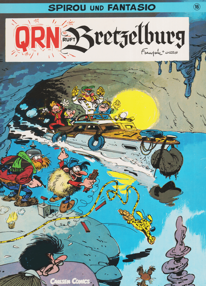 Spirou und Fantasio Band 16: QRN ruft Bretzelburg (1. Auflage) - secondcomic