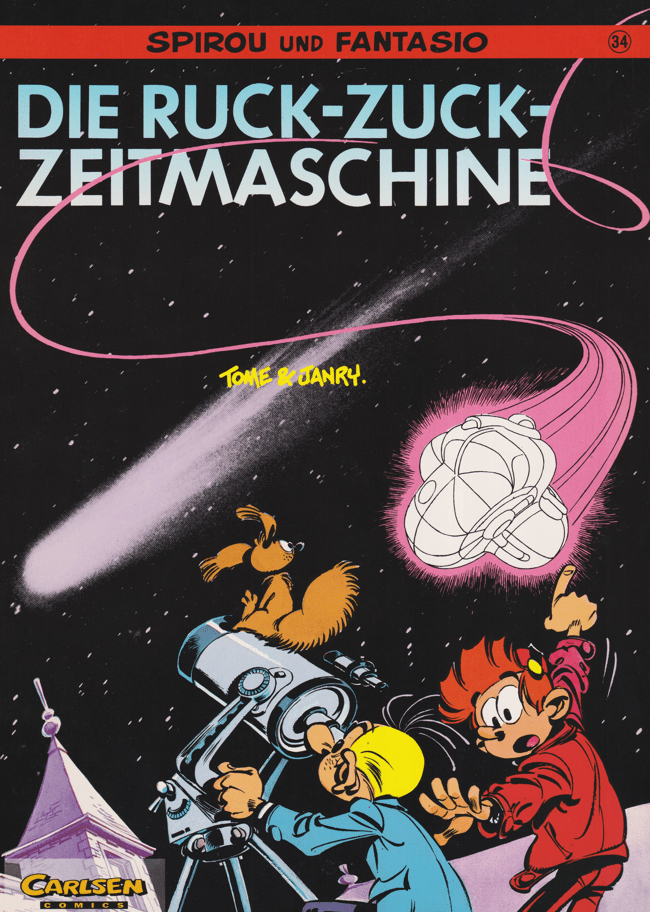 Spirou und Fantasio Band 34: Die Ruck - Zuck - Zeitmaschine (1. Auflage) - secondcomic
