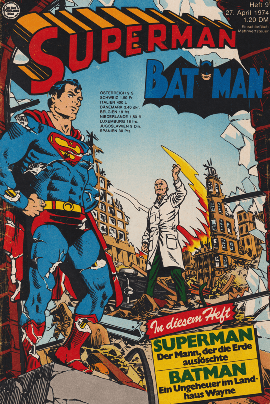 Superman - Batman (Ehapa) 1974 Heft 9 - secondcomic