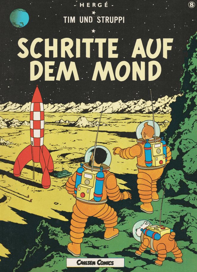 Tim und Struppi Band 8: Schritte auf dem Mond (höhere Auflage) - secondcomic