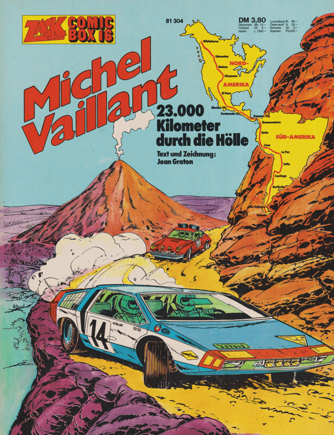Zack Comic Box 16: Michel Vaillant: 23.000 Kilometer durch die Hölle - secondcomic