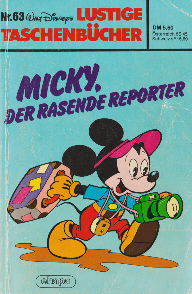 LTB 63 Micky, der rasende Reporter 1. Auflage Nachdruck - secondcomic